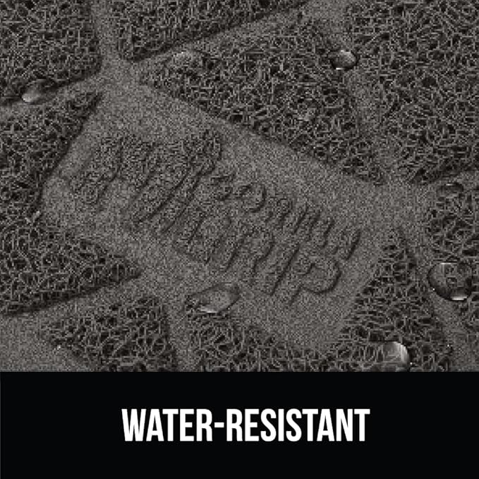 GORILLA GRIP Cat Litter Box Mat, 40x28, Water Resistant, US Designed Kitty Litter Trapping Mats, Easy to Clean, Scatter Control, Less Mess and Clean Floors, Kitten Supplies for Indoor Cats, Dark Gray