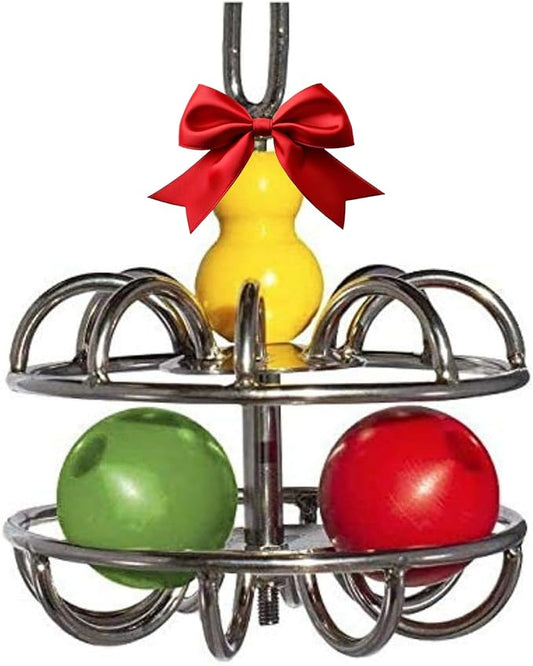 Impossi-Ball Foraging Bird Toy | Treat Dispenser | Promotes Natural Foraging Behavior | Bird Cage Accessories for Medium to Extra Large Birds | Colorful Toys for Parrots, Cockatiel, Parakeets, Macaws