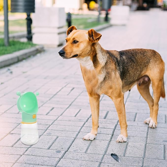 ifundom Portable Pet Water Bottle Dispenser with One-Button Quick Access Lightweight Dog Drinking Feeder Outdoor Travel Hydration Cup for Walking Hiking Camping
