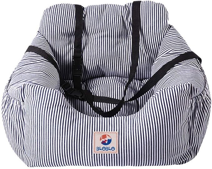 BLOBLO Dog Car Seat Pet Booster Seat Pet Travel Safety Dog Bed for Car with Storage Pocket