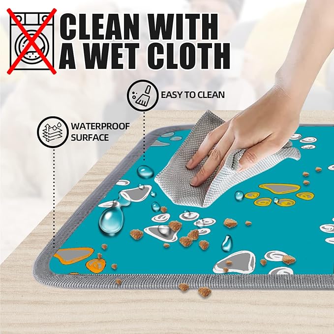 furrybaby Dog Heating Pad, Pet Heating Pad for Dogs with Durable Anti-Bite Tube Indoor, Heated for Dogs House Puppies Cats (1 Pack Green, 24 X 16in, Temp Adjustable)