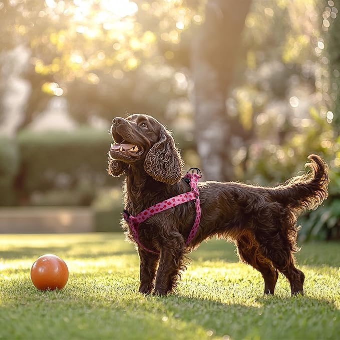 QQPETS Dog Harness Leash Set Adjustable Heavy Duty No Pull Halter Harnesses for Small Medium Large Breed Dogs Back Clip Anti-Twist Perfect for Walking