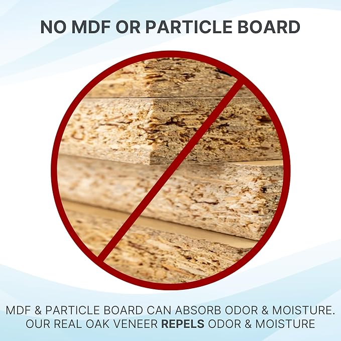 THE REFINED FELINE Cat Litter Box Enclosure Cabinet, Farmhouse, Mahogany Brown, Mid-Century Feet, XLarge, Hidden Litter Cat Furniture with Drawer