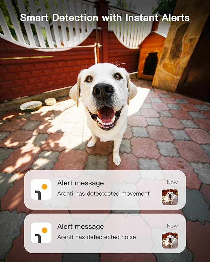 ARENTI 5G Indoor Security Camera, 4MP Pet Camera with Speaker for Dog/Cat, Baby Monitor with Phone App, Dual-Band WiFi, Auto Tracking, Super Night Vision, 2-Way Talk, 64G Local Storage (P2Q 64G)