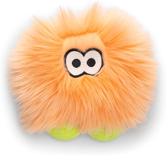 WEST PAW Rowdies Rolf Durable Plush Dog Toy with HardyTex Reinforced Seams Engaging Squeaker with Soft Cuddly Exterior Hand Sewn and Finished in Bozeman Montana for Dogs - Melon