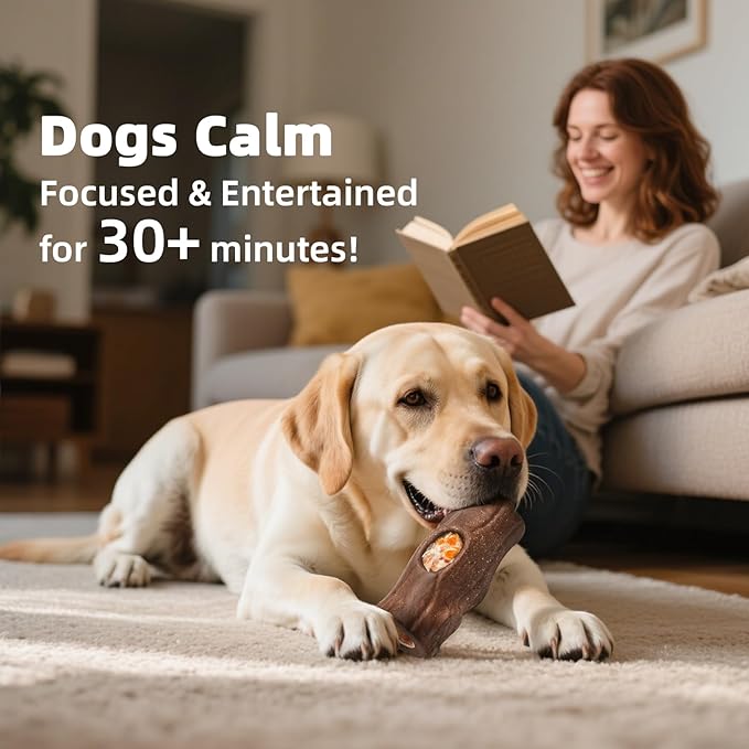 2 Pack Dog Toys for Aggressive Chewers, Interactive Indestructible Dog Toys to Keep Them Busy, Durable Dog Frozen Treat Toy for Large & Medium Dogs, Reduces Anxiety & Extends Playtime, Red Brown