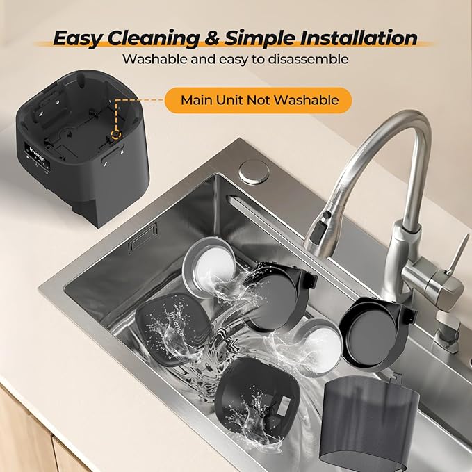 Automatic Cat Feeder with App Control, 5L Food Dispenser for 2 Cats, 2.4/5G WiFi, Dual Power, Programmable Portions, Anti-Jam & Fresh-Lock, Stainless Steel Bowls, Easy to Clean