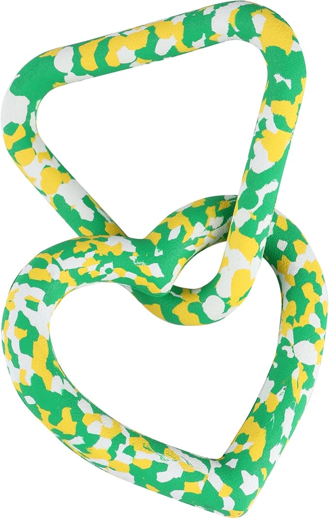 Triangle & Heart Dog Chew Toy 99.99% Natural Rubber，Eco-Friendly Biodegradable, Gentle Gum Care, Especially Friendly to Puppies in The Teething Period