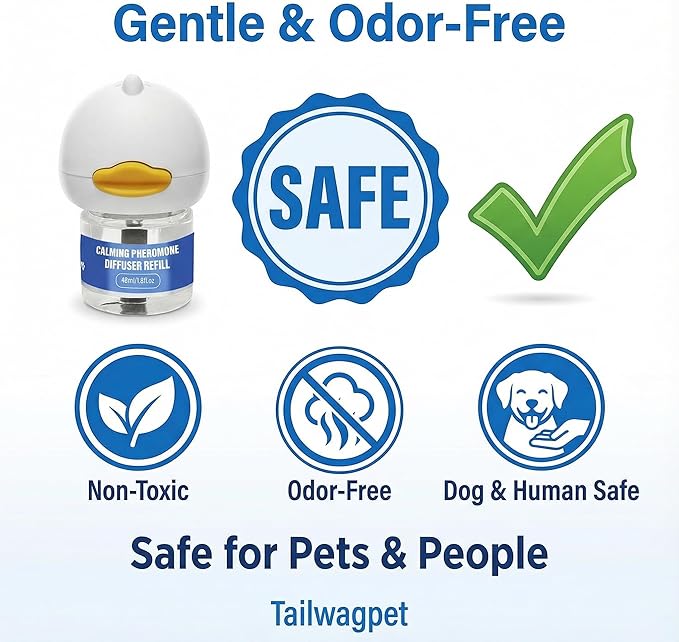 Dog Calming Pheromones Diffuser Kit - 180 Day Supply (8 Pack: 2 Plug-ins + 6×48mL Refills) - Anxiety, Barking, Aggression & Stress Relief for Dogs