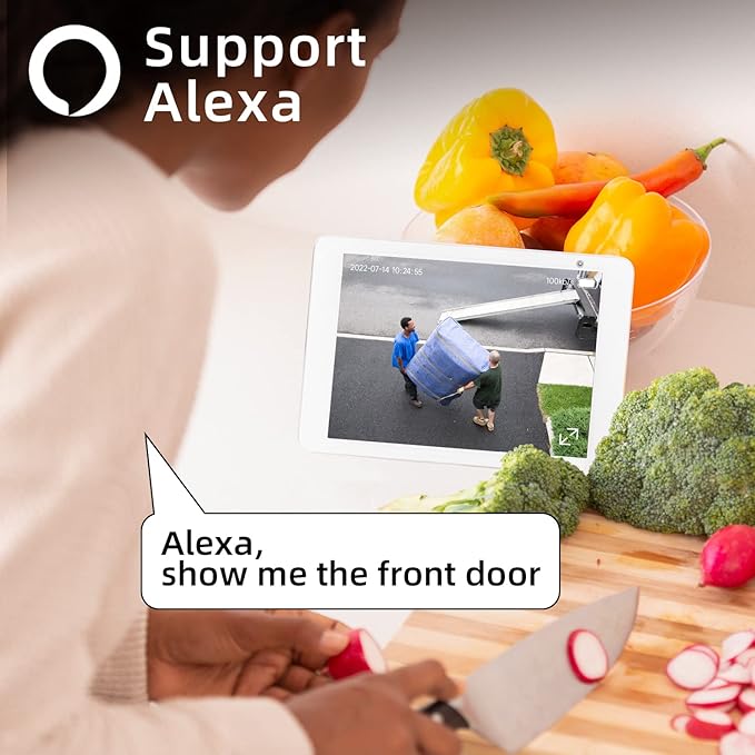 3MP Solar Power Security Camera Outdoor, Solar Surveillance Camera with Color Night Vision, 2 Way Audio, Spotlight & Siren, Compatible with Alexa, No Monthly Fee, AI Detection, IP65 Waterproof