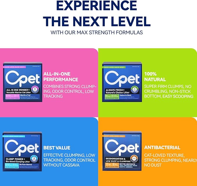 OPET Mixed Tofu Cat Litter -Strong Clumping Litter, Mixed Tofu and Bentonite, 99.9% Dust Free and Flushable Cat Litter, Natural Sustainable Ingredients Odor Control, Low Tracking (18LB, Green Tea)