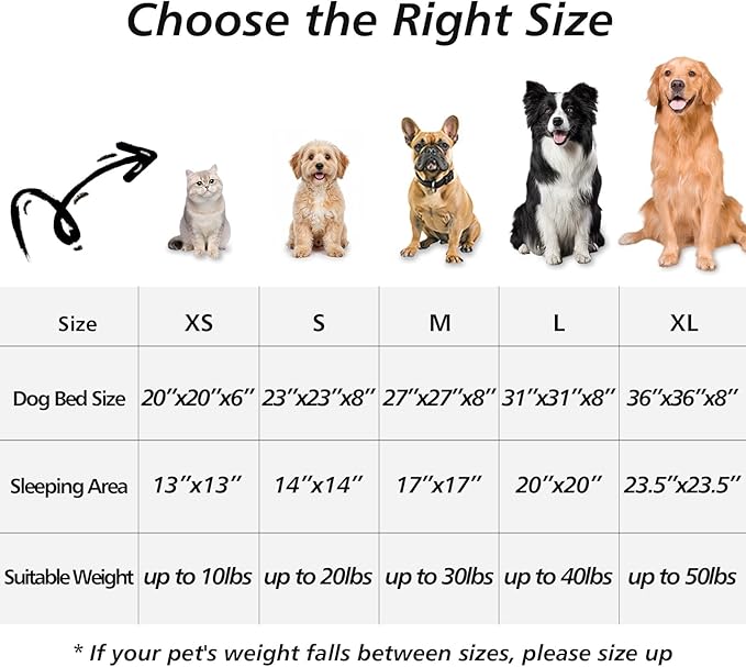 JOLLYVOGUE Calming Small Dog & Cat Bed for Indoor Cats - 20 inches Washable Donut Bed for Kittens & Puppies, Anti-Anxiety Round Fluffy Plush Pet Beds (Fits up to 15 lbs, Grey)