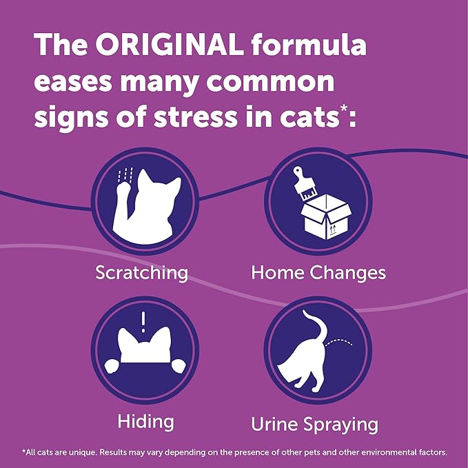 FELIWAY® Classic 30 Day Cat Calming Refill for Pheromone Diffuser, 48ml - Helps Reduce Common Signs of Stress in Cats & Kittens, Enhanced Calming