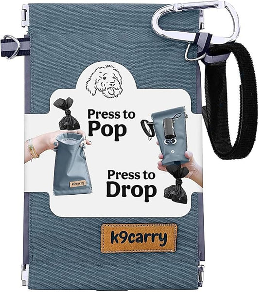Poop Bag Holders for Leashes with Dog Poop Bags Rolls Biodegradable - Puppy Essentials & Litter Supplies - Durable Dispenser & Leak-Proof Pet Bags, Walking Parks Doggy Accessories Boy Girl Shadow Paw