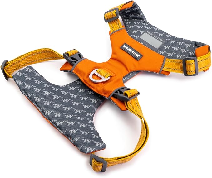 Winchester Pet No-Pull Adjustable Soft Padded Dog Vest Harness with Reflective Stitching, Hawaiian Sunset, Extra Large