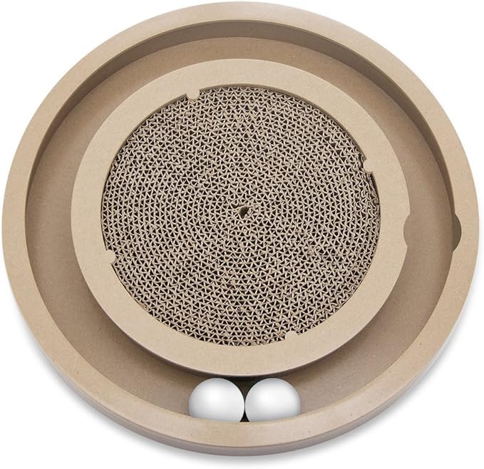 Best Pet Supplies Catify Cat Scratcher, Fun Interactive Scratchers, Posts, Poles, Claw Safe, Furniture Saver Indoor Play Support Natural Cat Behaviors Heavy Duty - Scratch & Spin