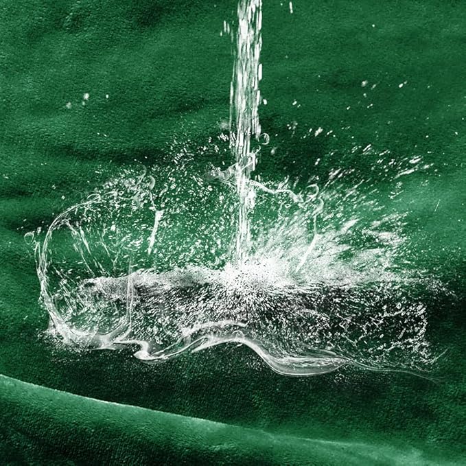 Waterproof Blanket for Bed Couch Sofa, Soft Liquid Pee Proof Pet Blanket for Dog Puppy Cat, Reversible Sherpa Fleece Furniture Protector (Green, 50x60 inches)