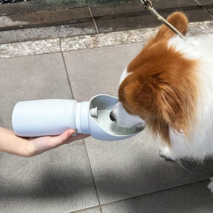 Travel Dog Water Bottle - Leak-Proof Foldable Bowl - Travel Puppy Water Bowl | for Hiking Walking Car Beach Home Outdoor Park Camping Adventure