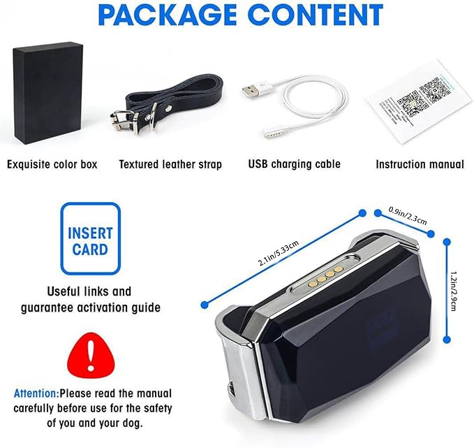 Smart GPS Dog Collar Tracker 2-in-1, Waterproof Pet Collar with App, Unlimited Range, Precise Positioning, Wireless Dog Fence for Small Medium Large Dogs, Compatible iOS/Android, Black