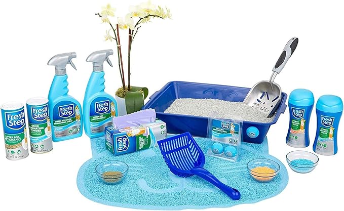 Fresh Step Cat Litter Crystals in Fresh Scent - Cat Litter Box Deodorizer - Combats Odors and Neutralizes Smells to Keep Your Home Clean, 15 Ounce