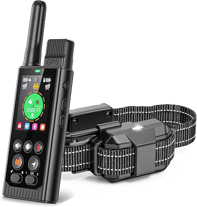 Satellite Sync GPS Wireless Dog Fence System, No Subscription & No App, 3 - in -1 Off-Grid Real-Time Pet Tracker & Electric Fence & Training Dog Collar - Works Wherever Satellites Reach