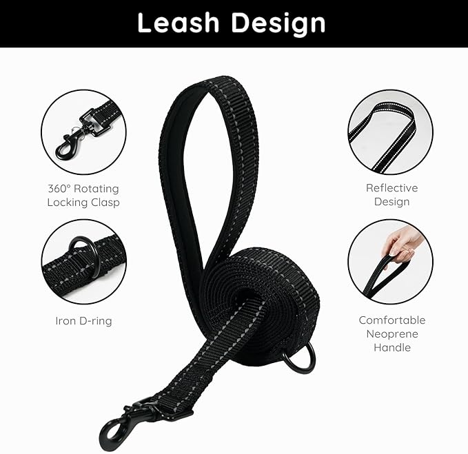 BELLA & PAL Step in Vest Harness for Small and Medium Dogs, No Pull Small Dog Harness with Leash Set, Comfortable Air Mesh Dog Vest Harness with Reflective Strip (Deep Black, XXS)