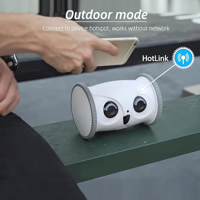 Owl Robot,Pet Camera Treat Dispenser Interactive Toy for Dogs Cats with Remote Phone App Control