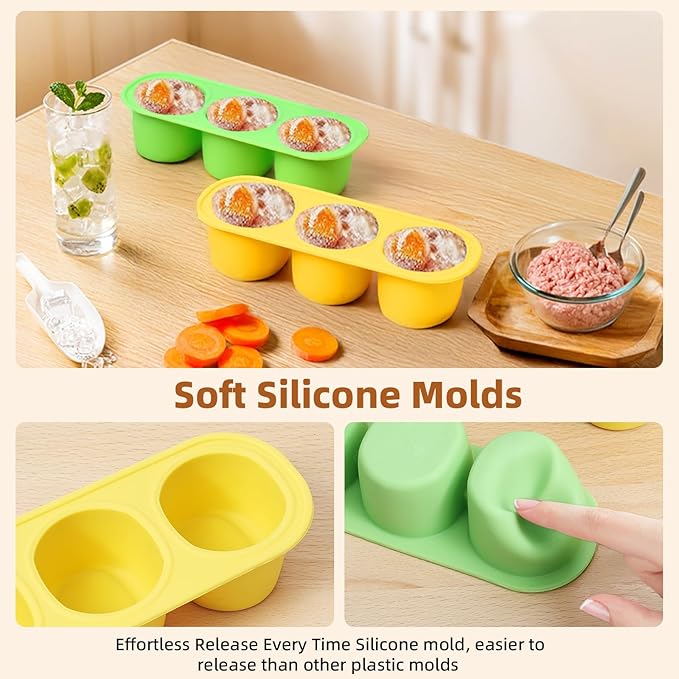 2 Pack Dog Toys for Aggressive Chewers, Interactive Indestructible Dog Toys to Keep Them Busy, Durable Dog Frozen Treat Toy for Large & Medium Dogs, Reduces Anxiety & Extends Playtime, Red Brown