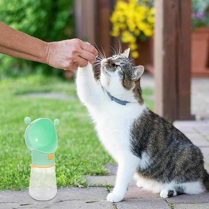 ifundom Portable Pet Water Bottle Dispenser with One-Button Quick Access Lightweight Dog Drinking Feeder Outdoor Travel Hydration Cup for Walking Hiking Camping