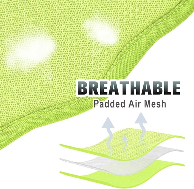 BARKBAY No Pull Dog Harness Large Reflective Dog Harness with Front Clip and Easy Control Handle for Walking Training Running with ID tag Pocket(Sunlight,XL)