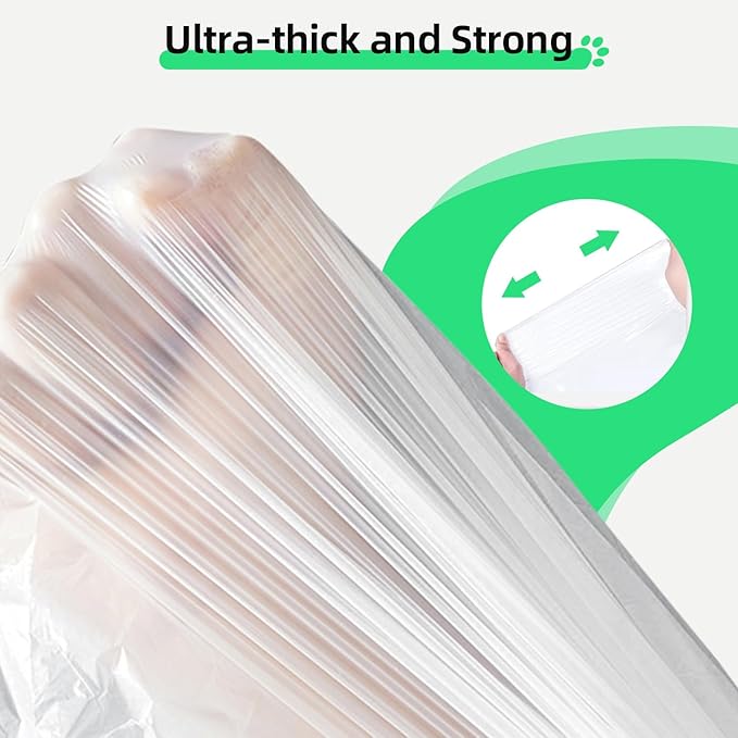 120 Count Self-Cleaning Cat Litter Box Liners Bag Fit For MW-SC01/MW-SC02/MW-LR01, Drawstring Heavy Duty Cat Litter Receptacles Bags-18" * 12"