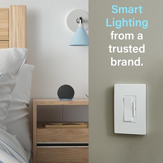 Legrand Radiant® Wi-Fi Matter Smart LED Dimmer, Effortless Setup, Enhanced Compatibility with Apple HomeKit, Google Home, Alexa & SmartThings, Easy Wi-Fi Connectivity with Matter, Pack of 1