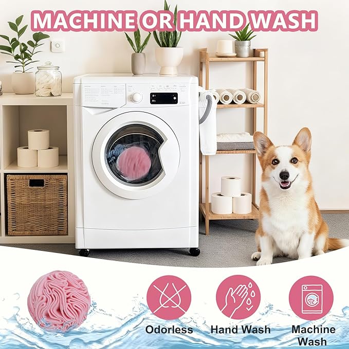 Snuffle Ball for Dogs, Slow Feeder Mental Enrichment Toy, Cute Interactive Puzzle Game for Anxiety Relief & Indoor Fun, Pet Search Game for Small Medium Dogs, Machine Washable