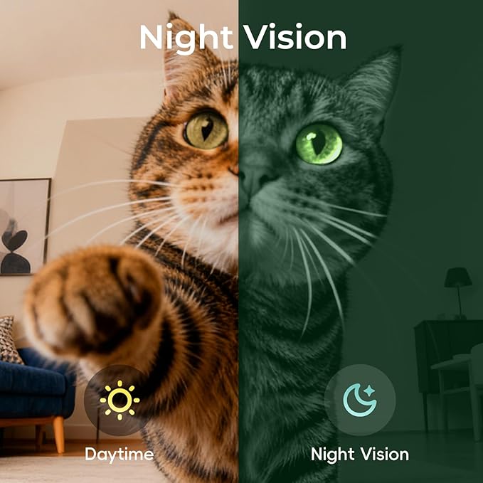 Magic S1 Indoor Security Robot Camera 1080P Movable Pet Camera with App Control, 2-Way Audio, Motion Detection, Night Vision, Auto-Recharge, Smart Home Cam for Pet/Elderly/Baby (White)