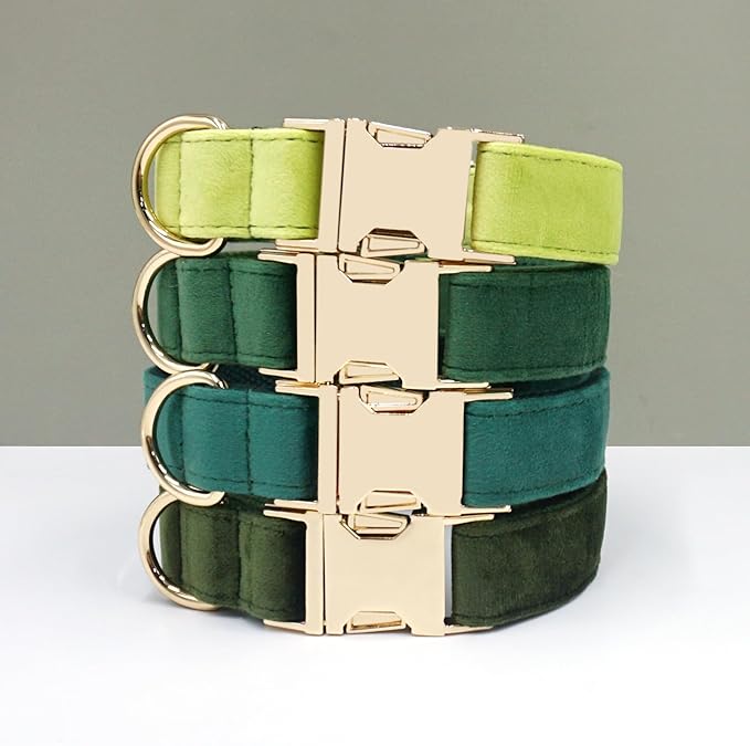 Custom Dog Collar with Name, Optional Leash, Airtag Holder and Bow Tie,Personalized Dog Collars for Small Medium Large Dogs,Cute Collar for Male Female Dogs (Velvet-Series)