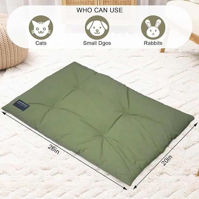 100% Cotton Cat Bed Mat,Warming Cat pad, Pet Warm Pad for Cats, Mat for Dog and Cats Indoor Bed Couch Sofa Floors,Water Resistant Warm Mattress Avaliable on Both Sides