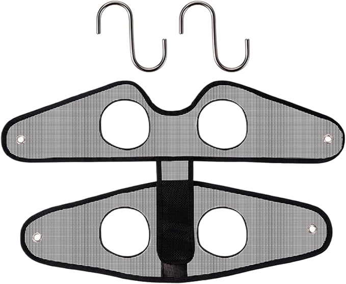 Grooming Hammock | Anti-Scratching Hangable Mesh Restraint Bag - Dog Hanger for Nail Trimming Hammock with S-Hook - for Ear Washing Combing Cats Puppy Kitten Home Bathroom Shower