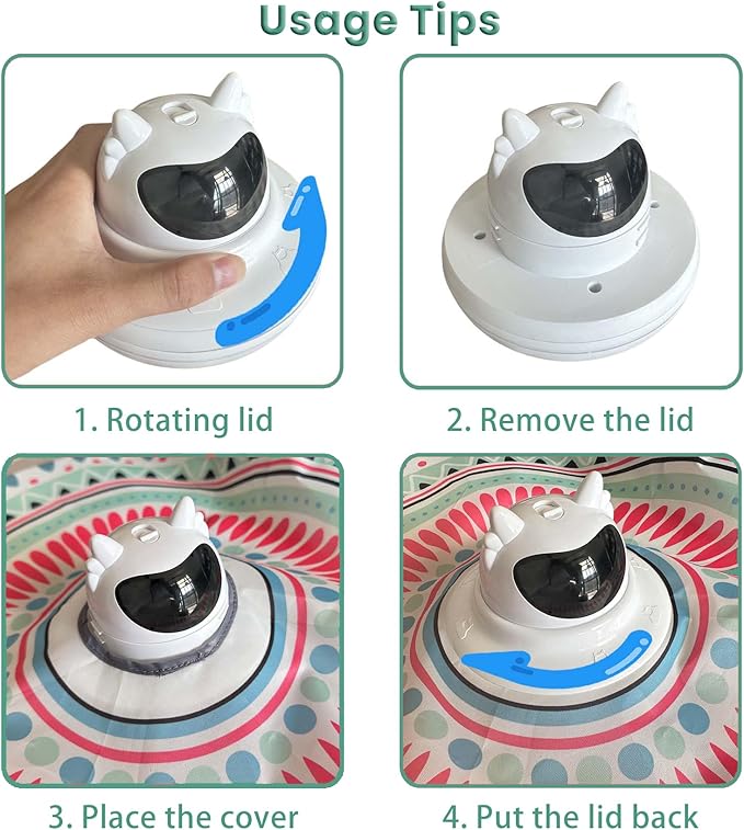 3 in 1 Automatic Interactive Cat Toy, Cat Laser Pointer Toy with Random Trajectory, Hide and Seek Moving Feather, Rechargeable Electronic Teaser Wand for Bored Indoor Cats