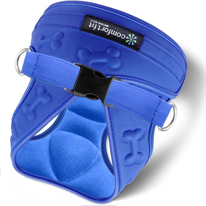 Comfort Fit All Weather Dog Harness No Pull Soft Padded Extra Comfort Step in Dog Harness with Adjustable Buckles Easy Control Vest Harness for Small Medium Large Dogs Inside Velvet Plush