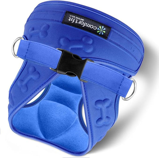 Comfort Fit Dog Harness Small Medium Sized Dogs No Pull Step in Dog Harness with Adjustable Buckles Soft Padded Easy Control Vest Harness Training Walking Running Extra Comfort Inside Velvet Plush