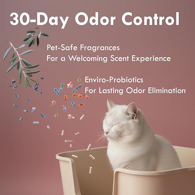 Lady N Granular Tofu Cat Litter Yosemite Scent, Mini-Pellet Compatible with Automatic Self-Cleaning Cat Litter Box, Premium Clumping, Low Dust, Probiotic Odor Control 9lb