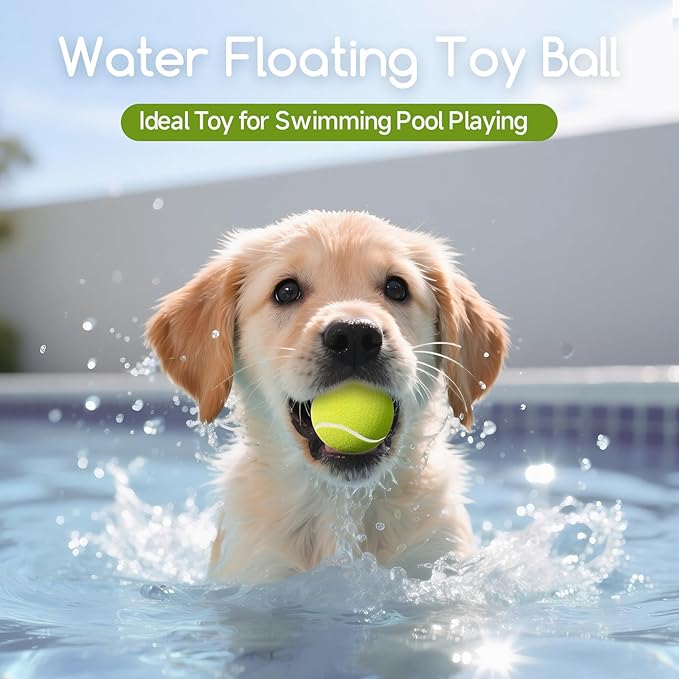 susu & wuwu 12 Pack Mini Tennis Balls for Small Dogs, 2 Inch Small Tennis Balls for Dog Interactive Playing Fetching Training, Puppy Toys to Keep Them Busy