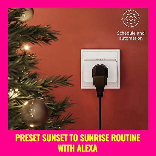 WiZ Smart Plug- Sunset to Sunrise Automation + Motion Detection + Control with Voice or App, Compatible with Alexa, Google Home, and HomeKit - WiFi Wall Outlet - 4 Pack