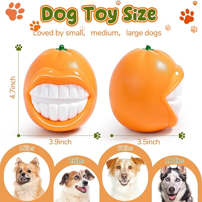 Interactive Dog Toys,Squeak Dog Toys to Keep Them Busy,Interactive Dog Chew Toys for Cleaning Teeth,Indestructible Dog Toy for Indoor Outdoor Water Play Catch Game Gift
