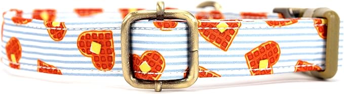 Personalized Dog Collar with Name and Phone Number Engraved,Adjustable Custom Puppy Collar,Organic Cotton Pet Collar for Small Medium Large Boy Girl Dogs