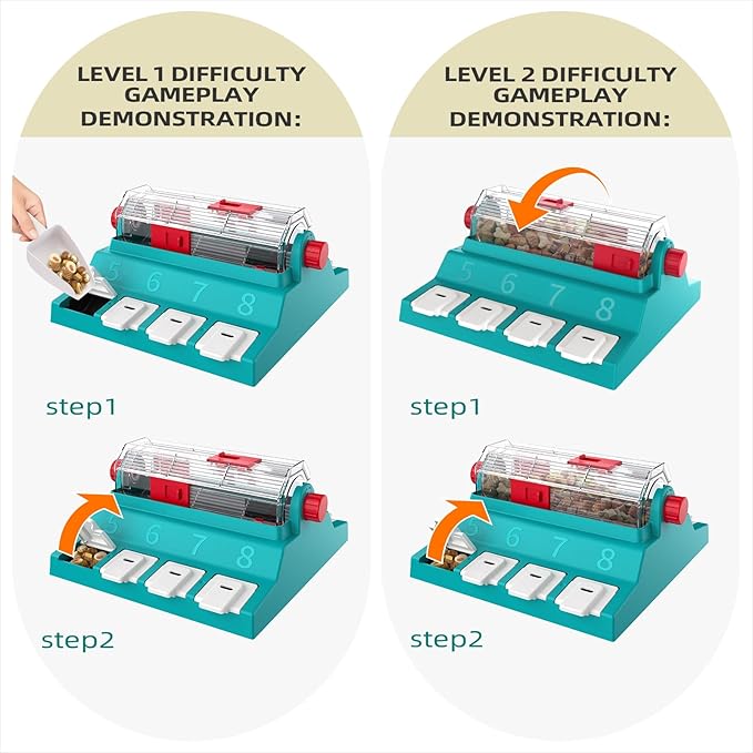 KADTC U.S. Brand & Design 2 Levels of Challenge - Extra Large Size Paw-Activated Rolling Dog Treat Puzzle Feeder Toys for Aggressive Chewers Dogs Food Dispenser Enrichment Toy Christmas New Year Gift