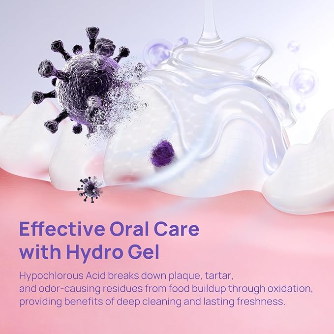 HICC PET Teeth Cleaning Gel for Dogs and Cats, Vet-Recommended Dog Dental Care Toothpaste Alternative for Breath Freshener, Prevent Infection, Plaque & Tartar Remover, Support Gum Health, 2 Fl Oz