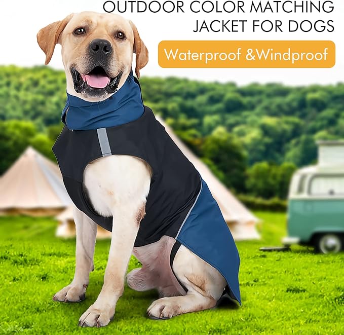 Windproof Dog Winter Jackets - Outdoor Coats for Cold Weather & Rain, Waterproof with Leash Hole, by XXS