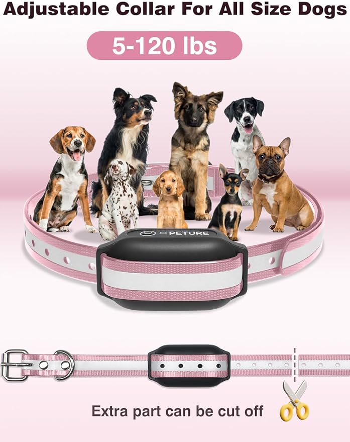 Dog Training Collar with Remote (5-120lbs), 3300Ft Remote Training Collar with Beep, Vibrate, Static & Double Static Modes, IPX7 Waterproof E Collar for Small Medium Large Dogs (2 Pack)