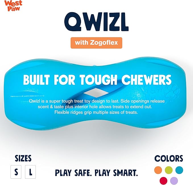 WEST PAW Design, Toy Dog Qwizl Aqua Small